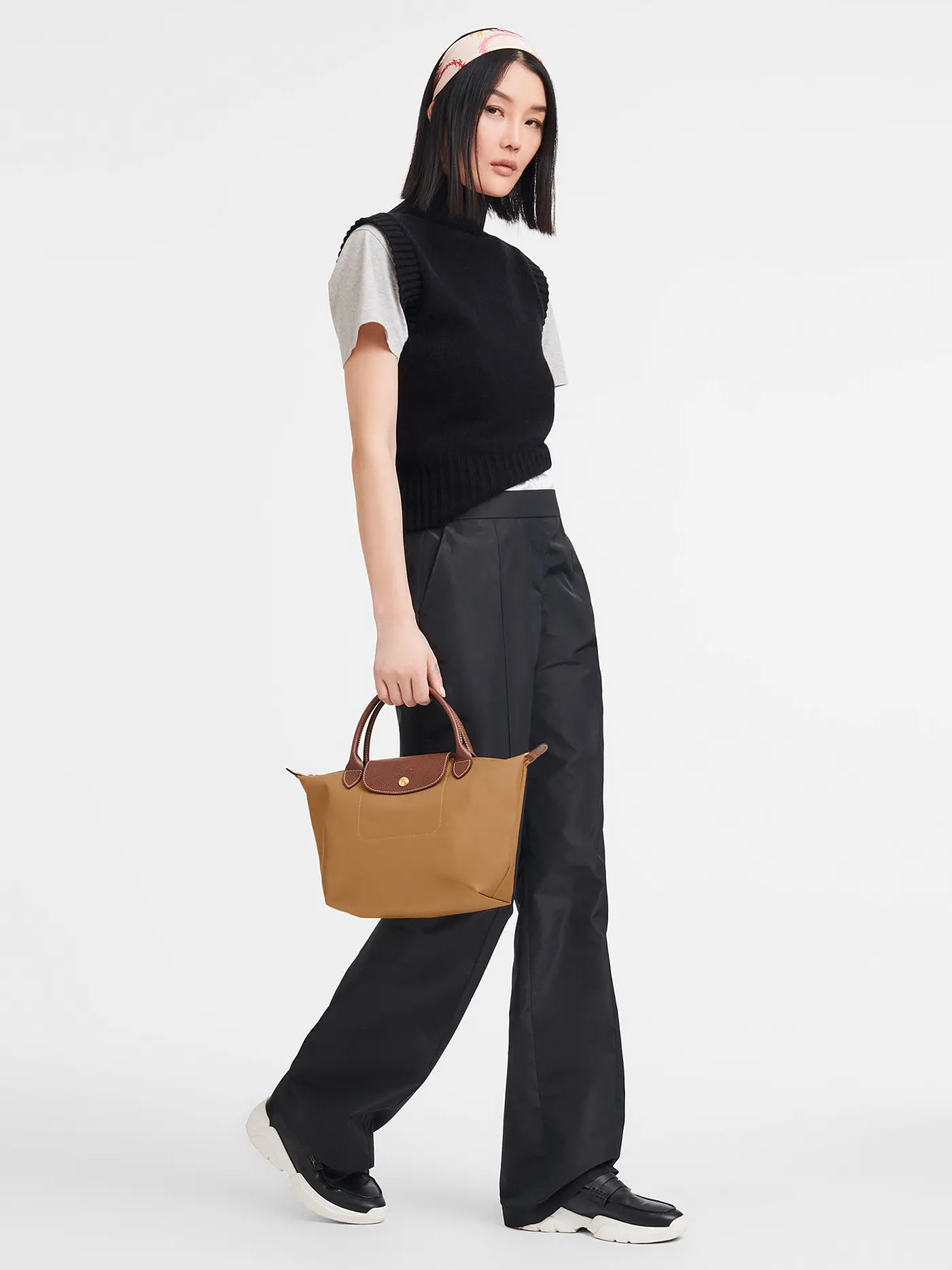 LONGCHAMP | Le Pliage Original Handtasche Small, Celadon | camel
